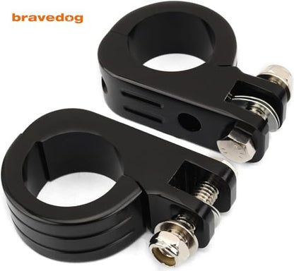 1 1/2" (38mm) Highway Foot Peg P-Clamp Mounting Kits Compatible with Engine and Compatible for Harley Touring Road King Engine Bars