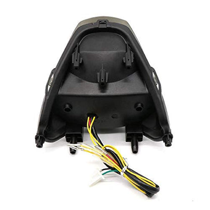 MZS Motorcycle Tail Light, LED Integrated Turn Signal Blinker Smoke Compatible with CBR250R 2011-2013 / CB300F 2015-2018 / CBR300R 2015-2022 - size: CBR250R/CBR300R/CB300F