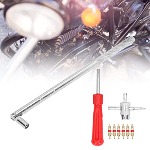 Chrome Alloy Repair Kit - Tire Valve Stem Puller Installer and Remover Tool Set for Automotive Maintenance, Compatible with Car Motorcycle and Air Conditioning Units