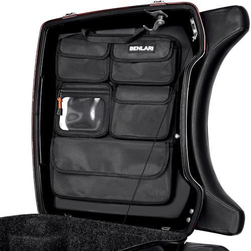 Benlari Tour Pack Lid Organizer Motorcycle Universal Storage Liner Bag Clear Pocket Waterproof Fit For Harley Davidson Street Glide Road King Road Glide Electra Glide
