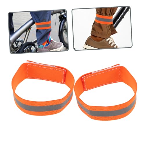 Mipcase 4pcs Adjustable Elastic Arm and Leg Straps for Night Riding Safety Weather Resistant Gear for Mountain Biking and Outdoor Sports