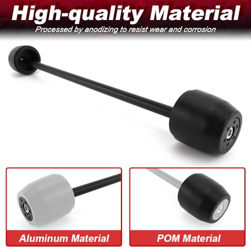 Xitomer Rear Axle Sliders Compatible with YZF-R3 2015-2025, MT-03 2016-2025, Motorcycle Rear Fork Wheel Frame Sliders Crash Protector (Rear) - style: Rear