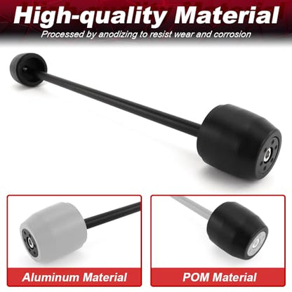 Xitomer Rear Axle Sliders Compatible with YZF-R3 2015-2025, MT-03 2016-2025, Motorcycle Rear Fork Wheel Frame Sliders Crash Protector (Rear) - style: Rear