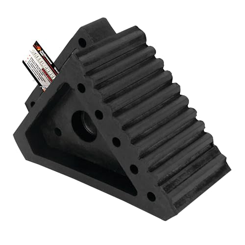Performance Tool W41001 All Weather, Oil Resistant Solid Rubber Wheel Chock for Car, Travel Trailers, RV, Truck, and ATV