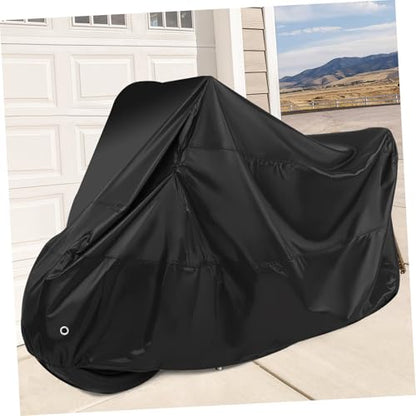 Alipis Motorcycle Cover XXL Tarpaulin Protective Bag Portable Dust Sunscreen Protection for Features Lockhole for Security