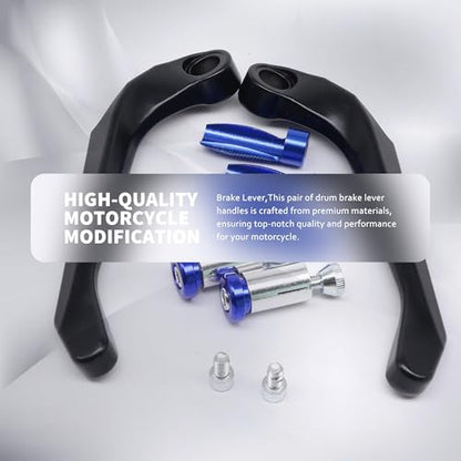 7/8inch Universal 22MM CNC Handlebar Brake Clutch Lever Hand Guard Protector for Motorcycle (Blue)