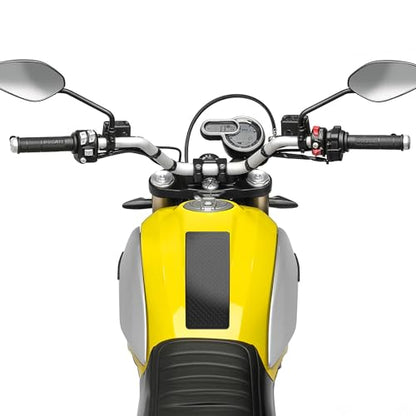 STOMPGRIP | Motorcycle Center Tank Pad Protector | Universal Fit | Pint | Waffle Black - color: Black