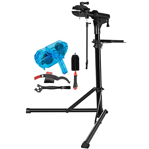 CXWXC Bike Repair Stand -Shop Home Bicycle Mechanic Maintenance Rack- Bike Workstands for Mountain Bike and Road Bike (D:Black Blue) - color: D:Black Blue