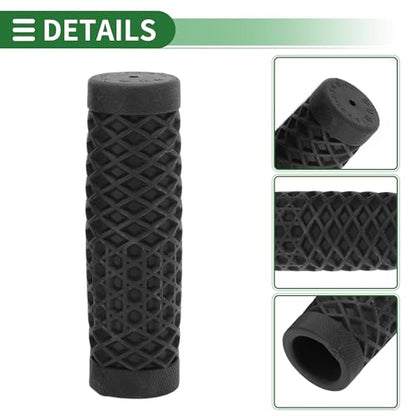 Motoforti 1" 25mm 1.1" 28mm Motorcycle Hand Grips Cover Kit Non Slip TPU Handlebar Cover for Motorcycle Scooter Bicycle ATV Black 1 Set
