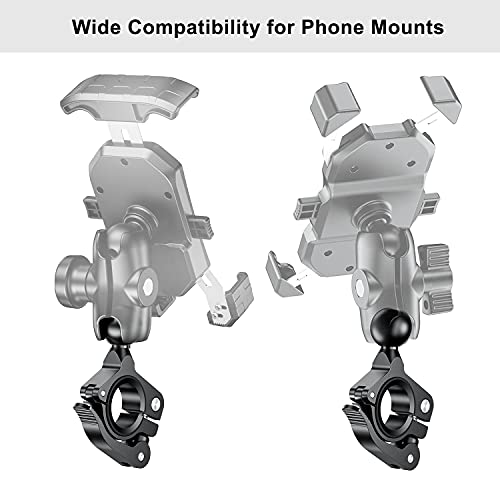 iMESTOU 1" Ball Adapter for Handlebars, Aluminium 1 inch Handlebar Ball Base Work with Ram Bike Phone Mounts (1)