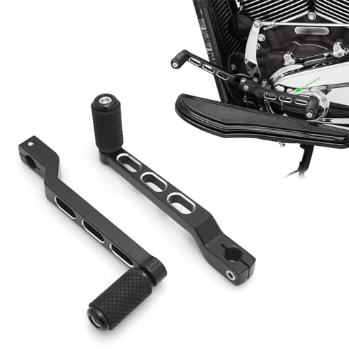 Defiance Road Glide floorboards for Harley bagger street electra glide road king softail Fatboy FLST models include heel-toe shifter Lever Footpegs highway footrests (Edge Cut) - color: Edge Cut