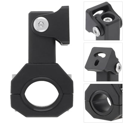 Windance 2pcs Light Bar Mounting Bracket,Aluminum Alloy Clamp for Driving Fog Auxiliary Lights Sotlight , 360 Degree Adjustment Horizontal Bull Bar Tube Clamp Mounting Bracket