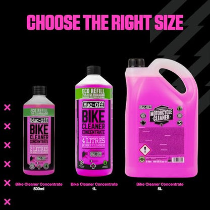 Muc-Off Bike Cleaner Concentrate | Powerful Nano Tech Bike Cleaner | Safe on Carbon Fibre, Biodegradable Formula for Bicycle and Motorcycle Cleaning - size: 33.8 Fl Oz (Pack of 1)