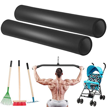 Taeku Foam Handle Grip Covers, 1 Pair Anti-Slip NPVC Tubing Sleeves Comfort Grip for Fitness Equipment, Garden Tools, Stroller Handles - color: 7 IN
