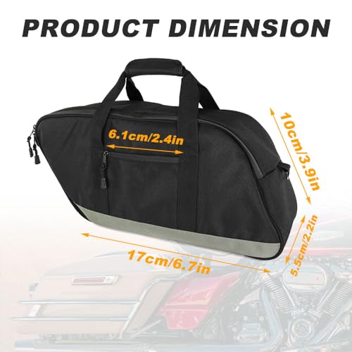 Motorcycle Saddlebag Cooler Bag for Touring Road Glide Electra Glide and Models with Hard Saddlebags, Saddle Bag Insert Cooler Motorcycle Beverage Cooler Bag