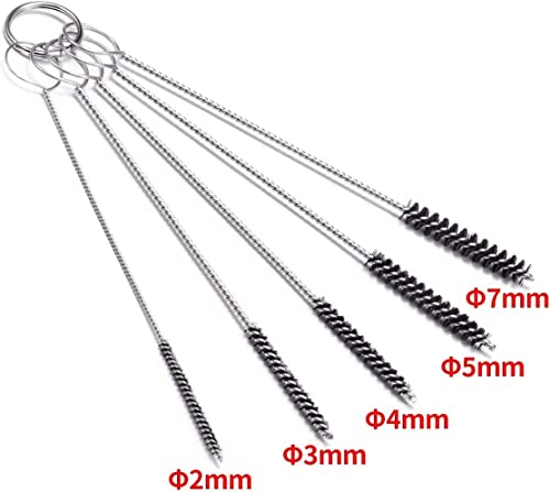 2 Set Carburetor Carbon Dirt Jet Remove Cleaner Welding Torch Tip Cleaner 13 Cleaning Wires Set + 10 Cleaning Needles + 5 Nylon Brushes for Motorcycle ATV Moped Welder Carb Chainsaw Spray Guns - style: 10Needles+5Brushes+13Cleaning Wires