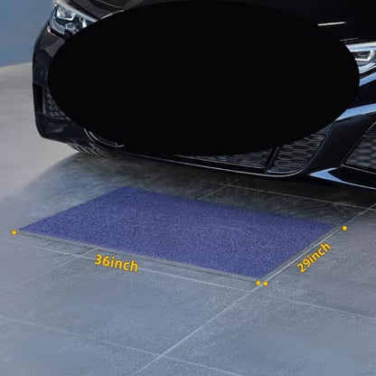 Oil Spill Mat 29" x 36", Heavy-Duty Oil Mat for Garage and Driveway, Premium Absorbent Oil Leak and Drip Mat for Under Car, Reusable Washable Spill Pad with Waterproof Slip-Resistant Backing - size: 29"x36"