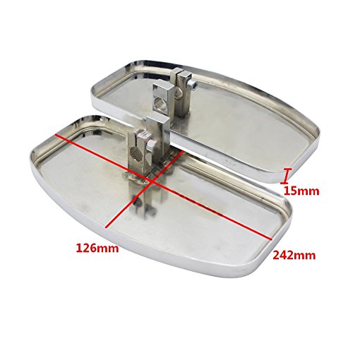 Motorcycle Floorboard Front/Rear passenger foot pegs for Honda Magna VF250/VT250/VF750 1994-2013 Yamaha V-STAR DragStar XVS 650 / Virago XV125/250/400 Pair - size: Front