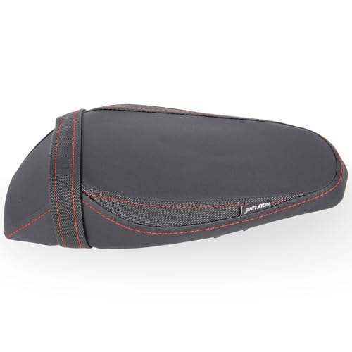 Motorcycle Leather Rear Passenger Seat Cushion Pad Set fit for Z900 Z 900 2017 2018 2019 2020 2021 2022 2023 2024 Pressure Relief Soft Saddle Pillion, Black - color: Rear - Black