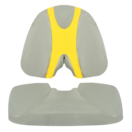 ECOTRIC Custom New Seat Covers Compatible with 2003-2006 Sea-Doo Sportster 4 Tec - color: Yellow and Gray