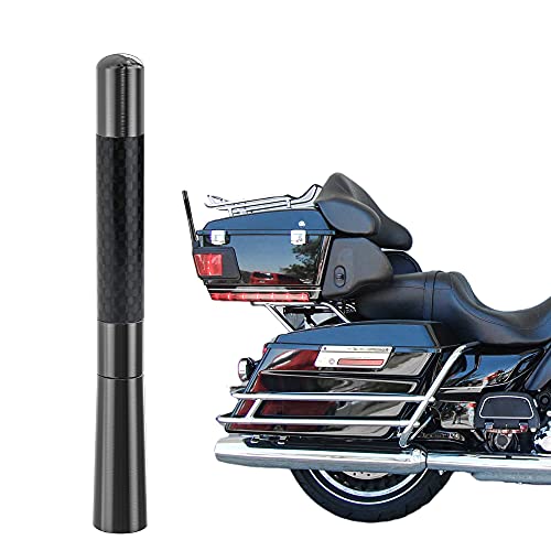 Short Motorcycle Antenna for Harley Davidson 1989-2025 Touring Street Glide/Road Glide/Electra Glide/Ultra Classic | Enhanced AM/FM Signal Reception 1-Pack 4.7 inch - color: 1-Pack