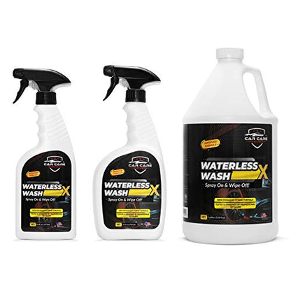 Waterless Wash X-Car Detailing, 128 oz Concentrate | No Water Necessary, Quick Detailer for Any Vehicle, Spray On & Wipe Off, Use in Garage, at Work, or Anywhere - size: 128 Ounce (Pack of 1)