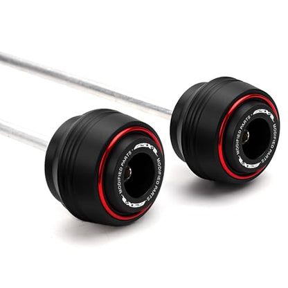 Motorcycle Front Rear Fork Sliders Wheel Frame Slider Crash Protector Axle Slider Crash Pads Compatible With 2026 GSXR 600 GSX-R 750 1000 GSX-R750 gsx-r600 gsxr1000 r (Red) - color: Red