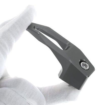 Universal Motorcycle Hanging Hook Square Motorcycle Helmet Luggage Bag Holder Hanger for Scooter Bicycles Titanium Tone 78mm Length