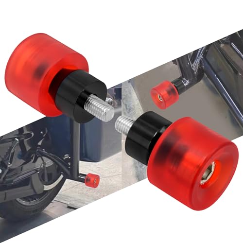 Motorcycle Decorative Wheel M12 Screw Install on Saddle Bag Guards Engine Guard Fit for Harley Touring Street Glide Road King Road Glide Electra Glide (Red) - color: Red