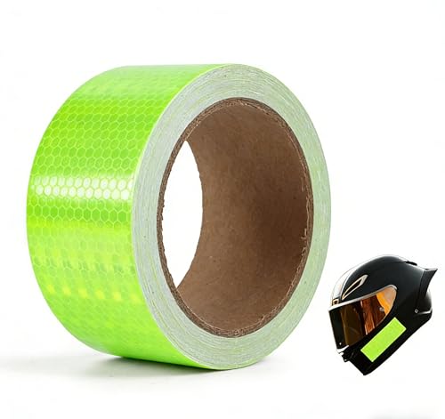 High-Visibility Reflective Safety Tape, Adhesive Tape, 2 Inch X 30 Ft, Fluorescent Green,1 Roll - size: Fluorescent Green-2 Inch