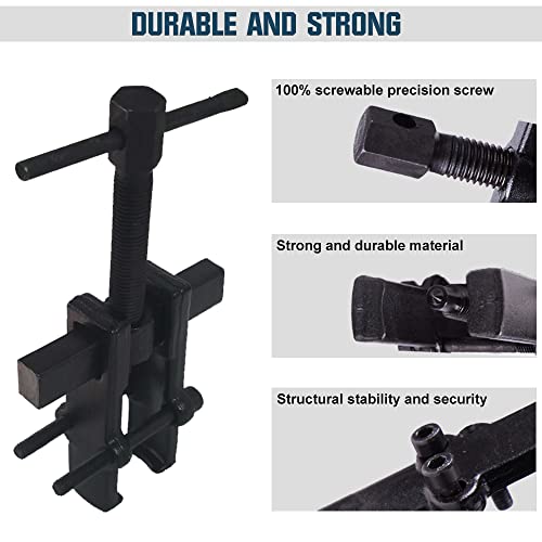 4 Bearing Puller 2'' 3'' 4'' 6'' with 2 Jaws Bearing Puller Tool Adjustable, Chrome Vanadium Steel Bearing Gear Puller Kit Hand Remover Tool Pump Pulley Remover for Wheel, Motorcycle, Bearings, Gears - size: 2-Jaw Bearing Puller 2'' 3'' 4'' 6''