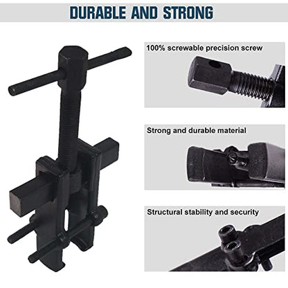 4 Bearing Puller 2'' 3'' 4'' 6'' with 2 Jaws Bearing Puller Tool Adjustable, Chrome Vanadium Steel Bearing Gear Puller Kit Hand Remover Tool Pump Pulley Remover for Wheel, Motorcycle, Bearings, Gears - size: 2-Jaw Bearing Puller 2'' 3'' 4'' 6''