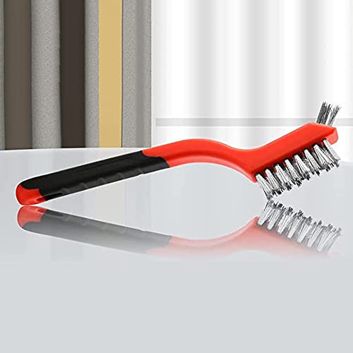Wire Scratch Brush Set Soft Grip for Rust, Dirt & Paint Scrubbing with Deep Cleaning (18, 18PCS - Stainless Steel Wire) - style: 18PCS - Stainless Steel Wire