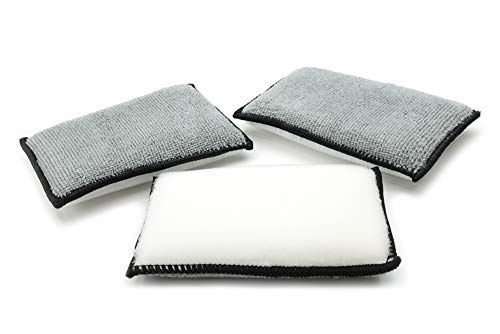 Scrub Ninja - Interior Scrubbing Sponge (5 in. x 3 in.) - color: White/Gray