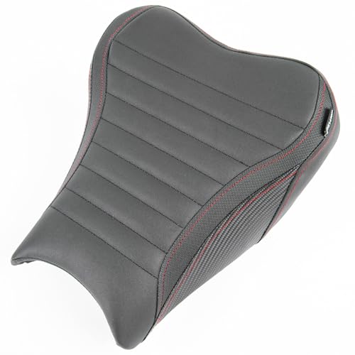 Motorcycle Leather Front Driver Saddle Seat Cushion Pad Set fit for Z900 Z 900 2017 2018 2019 2020 2021 2022 2023 2024 Pressure Relief Soft Rider Pillion, Black - color: Front - Black