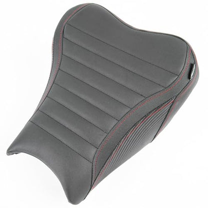 Motorcycle Leather Front Driver Saddle Seat Cushion Pad Set fit for Z900 Z 900 2017 2018 2019 2020 2021 2022 2023 2024 Pressure Relief Soft Rider Pillion, Black - color: Front - Black