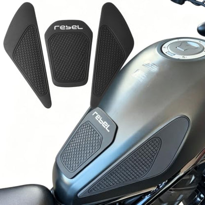 Motorcycle Fuel Gas Tank Stickers Compatible for Ho&nda Rebel CMX 250 300 500 2017-2025 Tank Grip Side Decals Anti Slip Tank Pads (B Style) - color: B Style