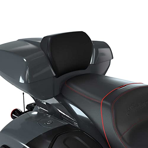 Indian Motorcycle Quick Release Low Profile Trunk Backrest Pad, for Specific Models, Black Water-Resistant Vinyl - Part 2889607-VBA