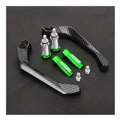 Motorcycle Handlebar Grips Brake Clutch Levers Guard Protector Handguard FOR CBR250 CBR 250 CBR250R CBR250RR 2011-2024 - color: Green With Logo