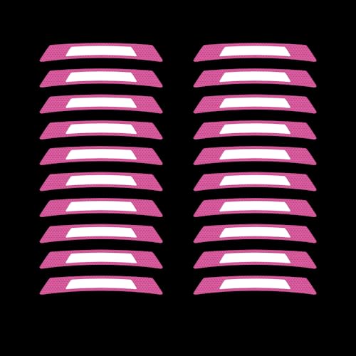20PCS Strong Reflective Car Wheel Hub Stickers for Cars Helmet Night Safety Warning Reflective Stripe Decals Auto Truck Motorcycle Bicycle Wheels Rim Reflective Stickers (Purple) - color: Purple