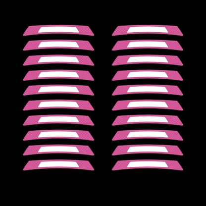 20PCS Strong Reflective Car Wheel Hub Stickers for Cars Helmet Night Safety Warning Reflective Stripe Decals Auto Truck Motorcycle Bicycle Wheels Rim Reflective Stickers (Purple) - color: Purple