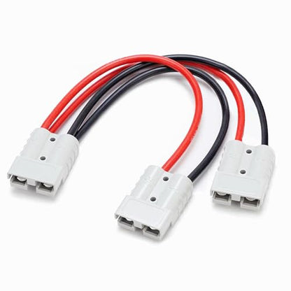 1 to 2 Anderson Connector Anderson Plug Connector Cable Quick Connect Jumper Cables Electric Forklift Charging Plug10AWG 50CM,for Trailer,Truck,Forklift Truck.（1-2ADS） - size: Anderson-Anderson 1-2 50cm