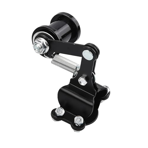 Universal Motorcycle Chain Adjuster Tensioner with Noise Reduction Roller for Dirt Bikes and Go-Karts