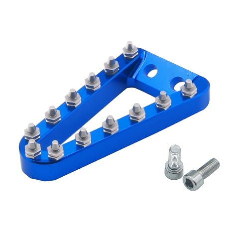 Rear Brake Pedal Step Tip Plate Compatible with SX SXF EXC EXCF XCW XCFW XC XCF Compatible with TC TE TX FE 125 150 250 350 450 2017-2022 (Blue) - color: Blue