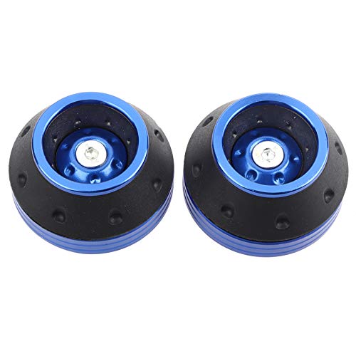 Joyzan Fork Frame Sliders, Motorcycles Front Rear Forks Wheel Anti Crash Pad Protector CNC Aluminium Alloy Motorbike Slid Falling Protection Universal Protective Caps for Moped Scooters 1 Pair - color: Blue