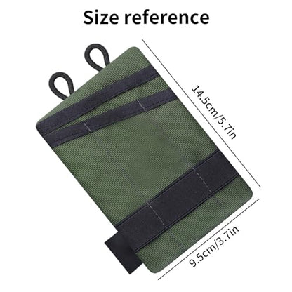EDC Storage Pouch, Anti-Lost Outdoor Tactical EDC Kit Multi-Function EDC Tool Pouch - color: Green