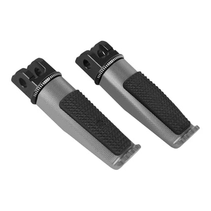 Motorcycle Footpegs Front Passenger Foot Pegs Replacement for Honda CB125R CB300R CB1000R CB650F CBF600 CBF100 CBR600F CBR250R CB650R CBR600 CBR100 CBR900 Foot Rests Pedal(titanium) - color: titanium