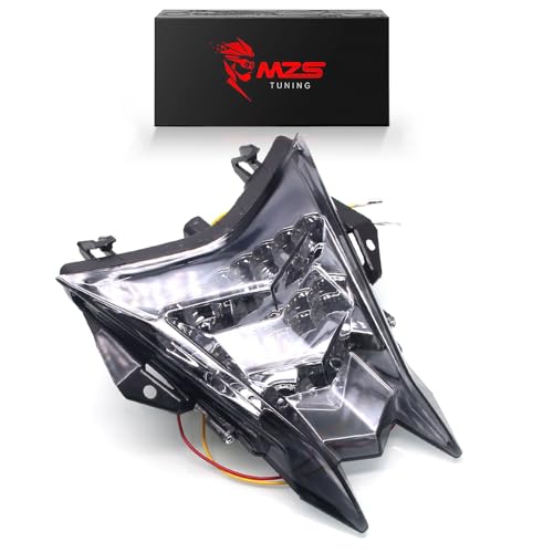 MZS Motorcycle Tail Light, LED Integrated Turn Signal Blinker Smoke Lens Compatible with HP4 2013-2018 / S1000R 2014-2018 / S1000RR 2010-2018 - size: HP4/S1000R/S1000RR
