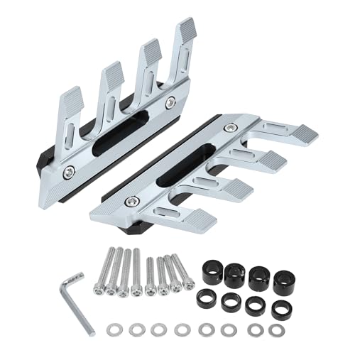 1 Set Motorcycle Fall Side Guard Front Fork Protector Front Fender Protection Mud Guards Side Guard Aluminum Alloy Titanium Tone