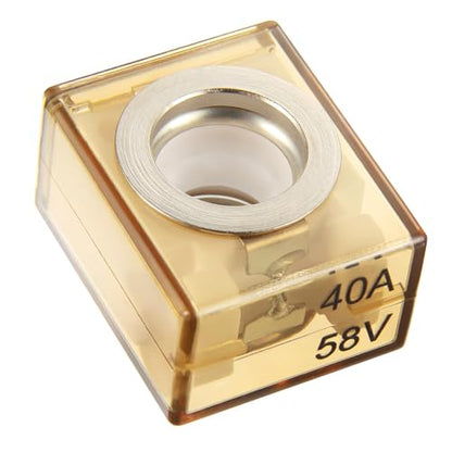 BOJACK MRBF Terminal Fuse Block 40 AMP Marine Rated Battery Fuse 58V DC Max IP66 Waterproof Fuse Holder 40A - style: 40A